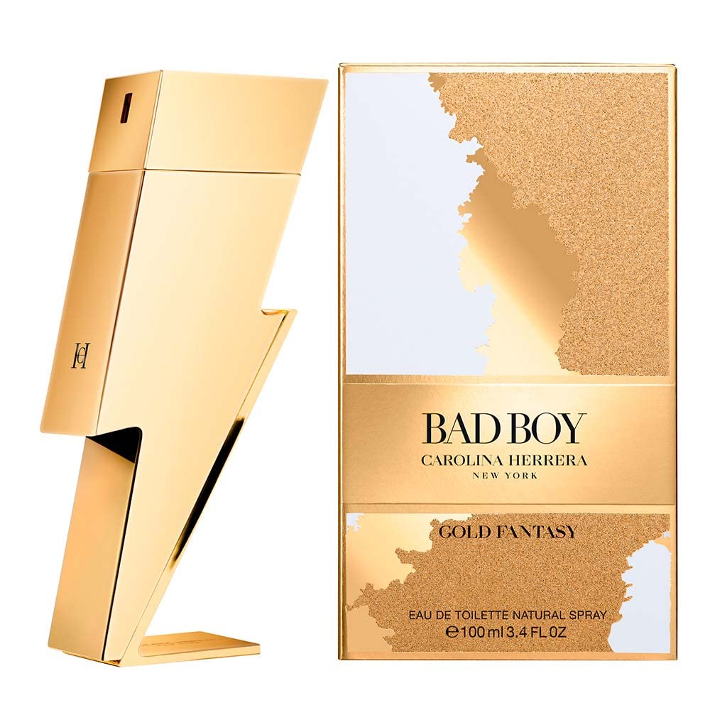 Bad Boy Gold Fantasy by Carolina Herrera Eau De Toilette Spray 3.4 fl.oz.