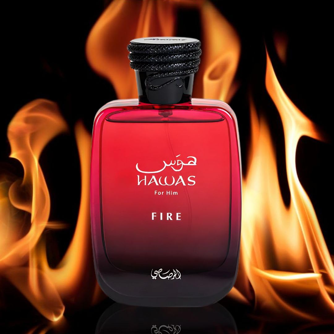 Hawas Fire by Rasasi Eau De Parfum Spray 3.38 fl.oz.
