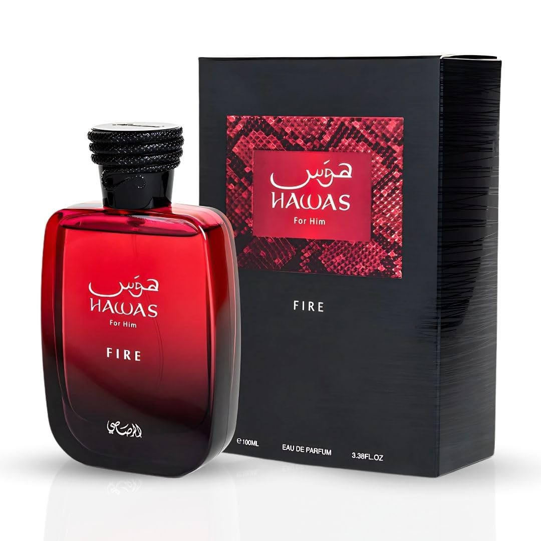 Hawas Fire by Rasasi Eau De Parfum Spray 3.38 fl.oz.