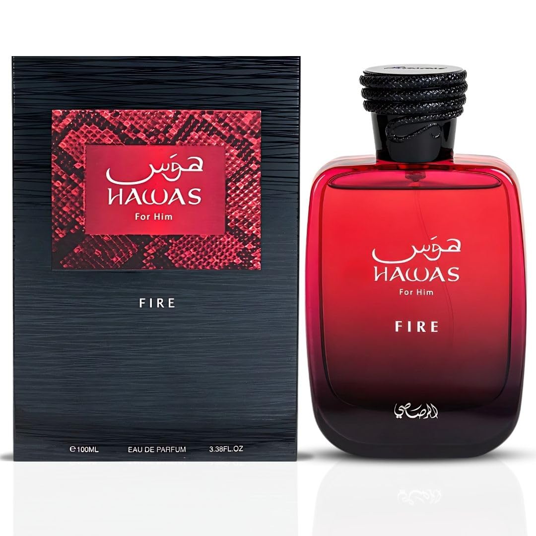Hawas Fire by Rasasi Eau De Parfum Spray 3.38 fl.oz.