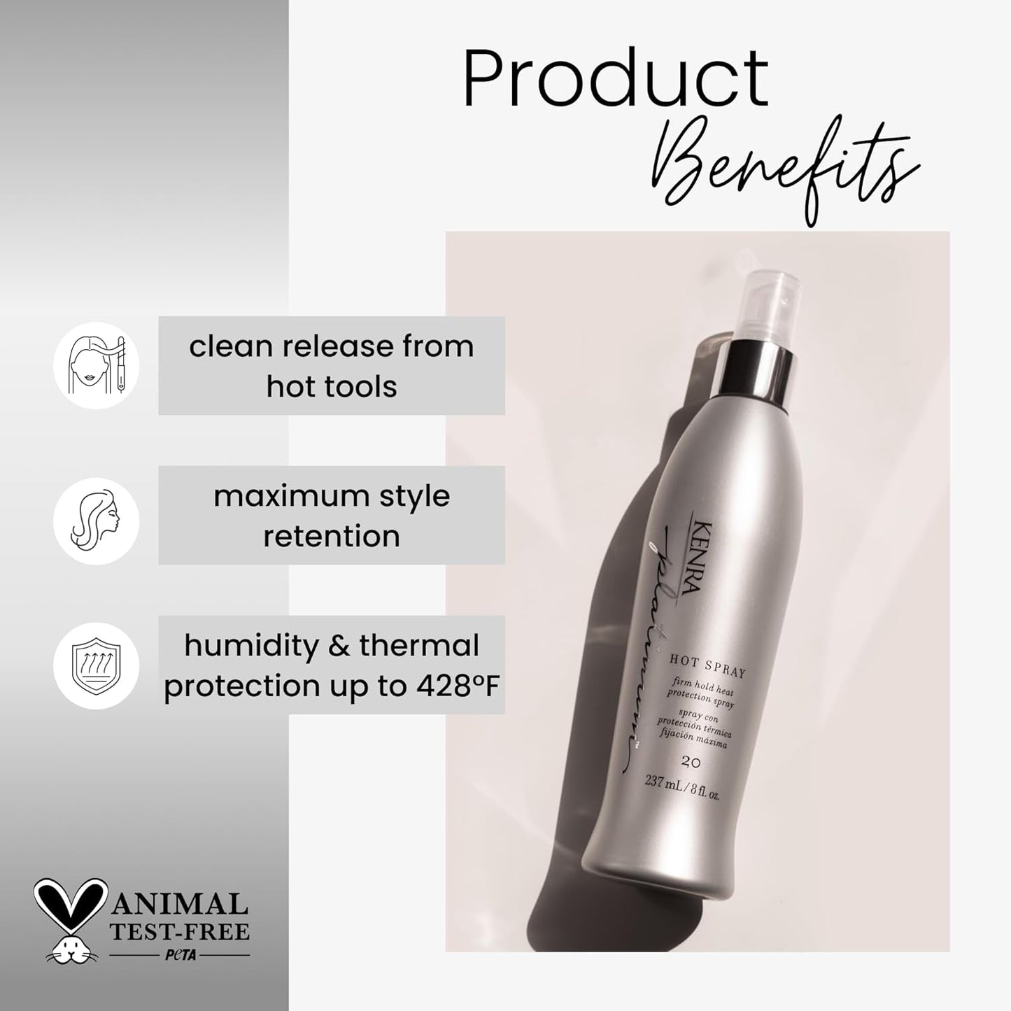 Platinum Hot Spray - 20 by Kenra for Unisex - 8 oz Hairspray