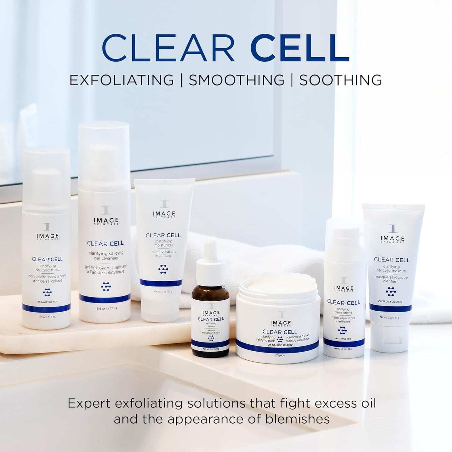 Clear Cell Clarifying Salicylic Gel Cleanser by Image for Unisex - 6 oz Cleanser