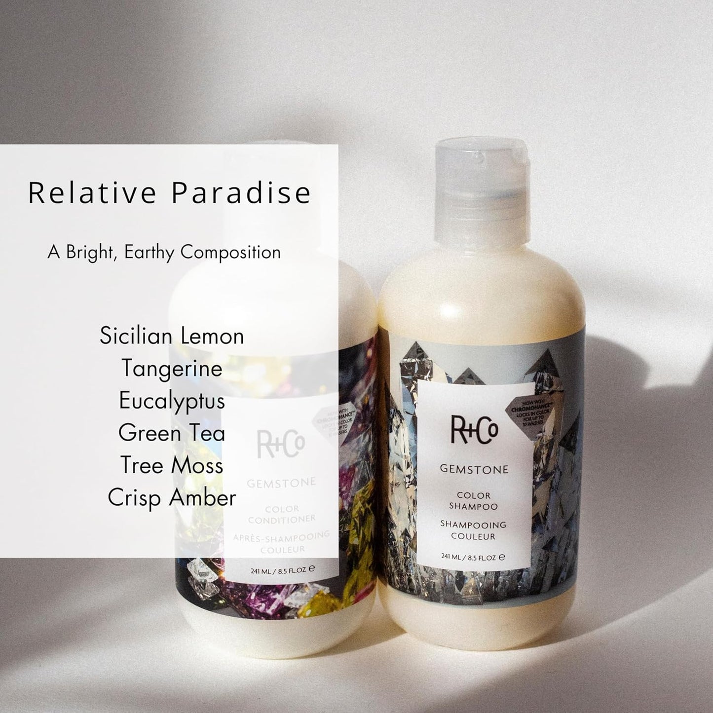 Gemstone Color Shampoo by R+Co for Unisex - 8.5 oz Shampoo