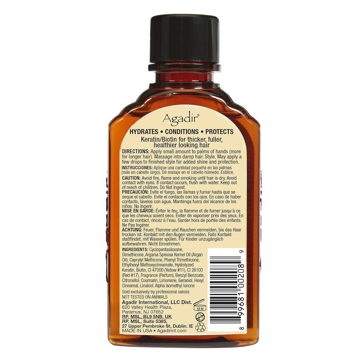 Argan Oil Hair Treatment by Agadir for Unisex - 2.25 oz Treatment