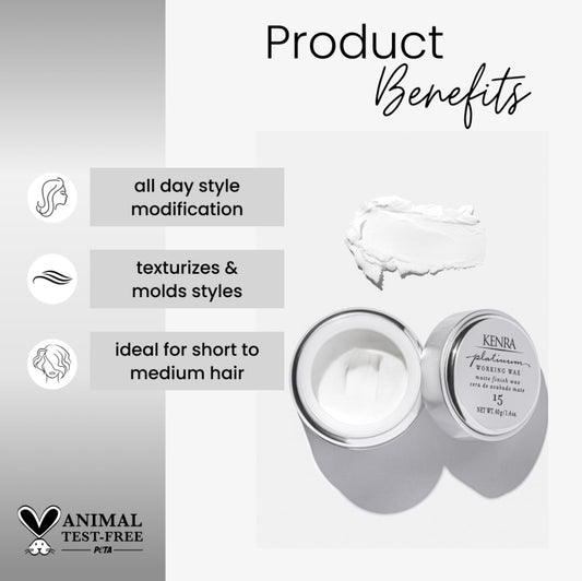 Platinum working Wax - 15 by Kenra for Women - 1.4 oz Wax