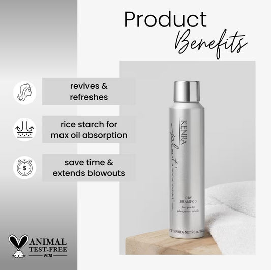 Platinum Dry Shampoo by Kenra for Unisex - 5 oz Dry Shampoo