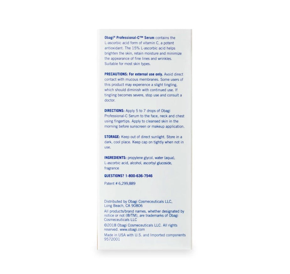 Obagi Professional-C 15 Vitamin C Serum by Obagi for Women - 1 oz Serum
