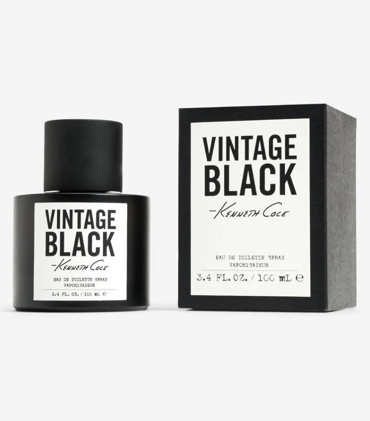 Kenneth Cole Vintage Black by Kenneth Cole for Men - 3.4 oz EDT Spray