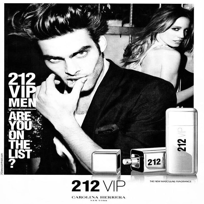 212 VIP MEN Carolina Herrera Cologne EDT 3.4 oz Spray TESTER