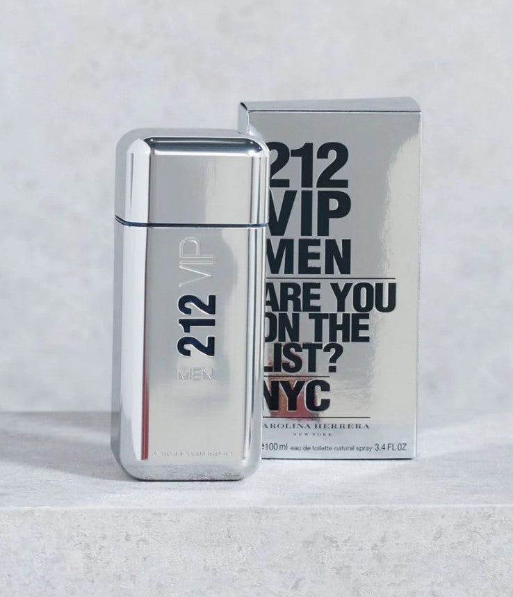 212 VIP MEN Carolina Herrera Cologne EDT 3.4 oz Spray TESTER