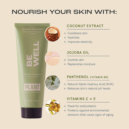Be Well by Plant Apothecary for Unisex - 8.4 oz Body Wash