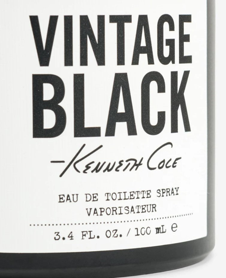 Kenneth Cole Vintage Black by Kenneth Cole for Men - 3.4 oz EDT Spray