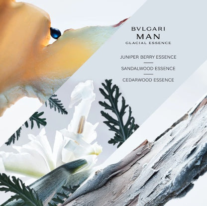 Bvlgari Man Glacial Essence by Bvlgari Eau De Parfum Spray 3.4 fl.oz.