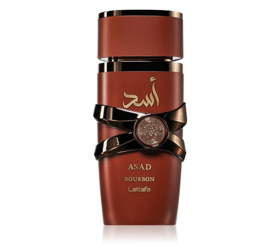 Lattafa Asad Bourbon Eau de Parfum Spray for Men – 3.4 oz | Long-Lasting, Arabic Fragrance